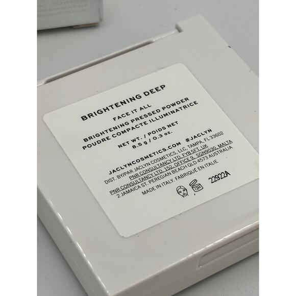Jaclyn Cosmetics Face It All Brightening Pressed Powder "BRIGHTENING DEEP" NIB - Picture 3 of 7
